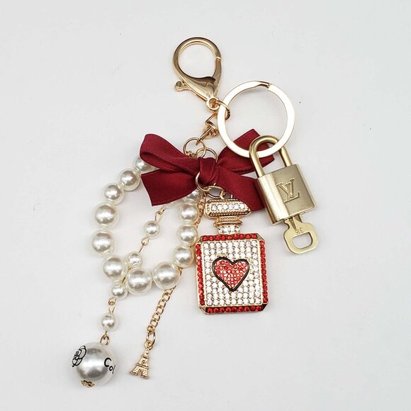 Authentic Louis Vuitton Lock & Key with unbranded Bagcharm, Keycharm, Keychain - Picture 5 of 7